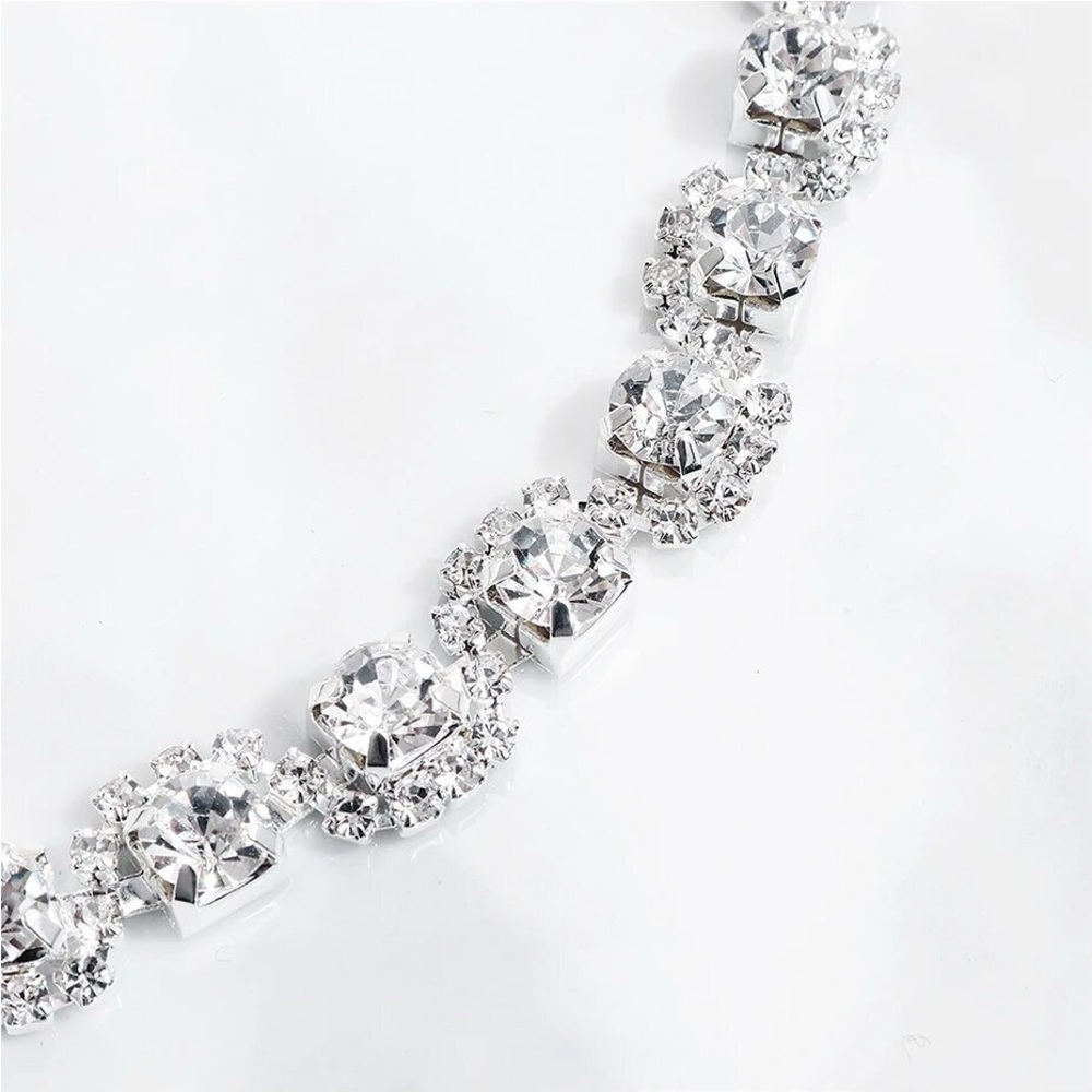 Connecting Rhinestone Hair Comb - Picture 4 of 5